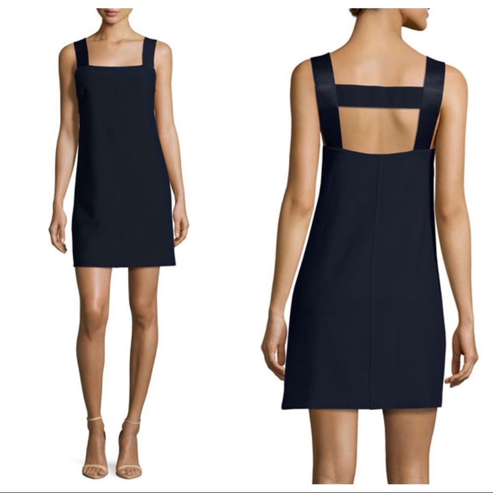SMASHING🔥 Elizabeth & James Carina Sleeveless Ponte Shift Dress 0 Dark Navy